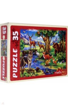 MAXI Puzzle-35 "Мир лесных зверей" (ПУ35-2957)