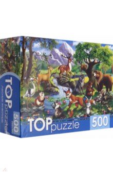 TOPpuzzle-500 "Лесные животные" (ХТП500-4129)
