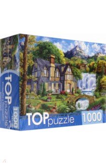 TOPpuzzle-1000 "Усадьба у большого водопада" (ХТП1000-4153)