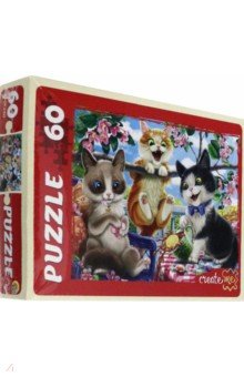 Puzzle-60 "Забавные котики №4" (П60-5879)