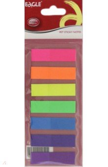 Закладки клейкие, пластиковые, 7 цветов по 20 шт., неоновые (TYSN-31)
