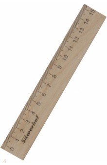 Линейка деревянная 15 см Солнечная коллекция (160182)