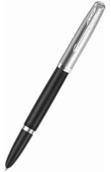 Ручка перьевая "Parker 51 Core, Black CT" (Перо F) (2123491)