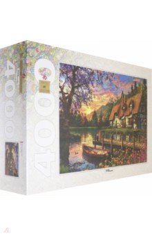 Мозаика "puzzle" 4000 "Закат на озере в лесу" (85414)