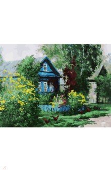 Живопись на картоне "Домик в деревне", 30х40 см (3091-CS)