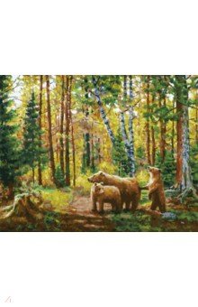 Живопись на холсте "Хранители леса", 40х50 см (228-AB)
