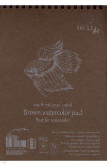 Альбом Watercolor Brown A4 35 листов, коричневая бумага (AB-35TS/B)