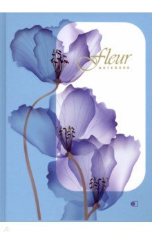 Блокнот "Цветок" нежно-голубой / "Fleur", blue А5