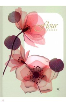 Блокнот "Fleur. Цветок, нежно-зеленый", А5, 192 страницы, клетка