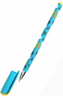 Ручка масляная, круглый прорезиненный корпус, синяя, 0,5 мм. (LXOPSS-CE2)