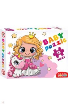Baby Puzzle. Принцесса и единорог. 12 деталей (4035)