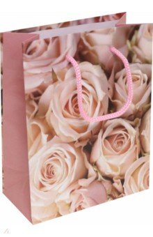 Пакет подарочный "Дивные розы", 11,5х14,5х6 см. (ППК-6255)