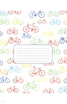 Тетрадь в обложке "№67. Велосипеды", А5, 48 листов, клетка (91294)