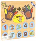 Развивающая деревянная игра "Счет на пальцах" (D223)