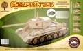 Сборная деревянная модель "Средний танк" (P175)