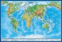 Карта "Мир" физический (КН 34)