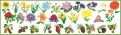 Набор развивающих наклеек "Моя корзинка. Цветы и орехи" (Н-1410)