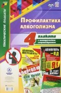 Комплект плакатов "Профилактика алкоголизма". 4 плаката с методическим сопровождением. ФГОС