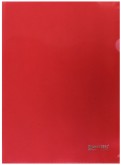 Папка-уголок жесткая, красная (0,15 мм) (221640)