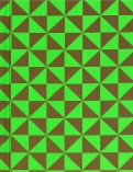 Записная книжка "Треугольники на зеленом" (80 листов, твердый переплет) (43169)