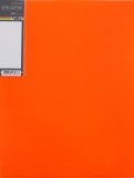 Папка с прижимом, пластиковая NEON LEVEL CLIP FILE, оранжевая (AC4_02035)