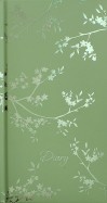 Ежедневник недатированный "Веточки на зеленом" (120 листов, 100х186 мм) (44522)