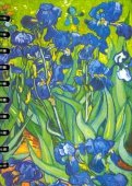 Скетчбук "Ван Гог. Ирисы" (А6, 100 листов, пружина) (01726)