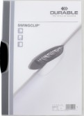Папка с фигурным клипом "Swingclip" (А4, черный) (226001)