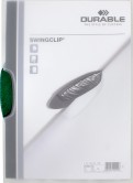 Папка с фигурным клипом "Swingclip" (А4, зеленый) (226005)