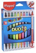 Фломастеры "Color'peps Duo Tip" (10 цветов, двусторонние) (849010)