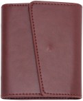 Визитница односторонняя (12 карманов, цвет бордовый, 100х120 мм) (45299)