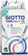 Фломастеры "Giotto Turbo Glitter" (8 цветов) (4263001X)