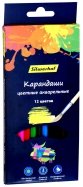 Карандаши цветные акварельные "Цветландия" (12 цветов, шестигранные) (134213-12)