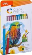 Карандаши 12 цветов "Color Emotion" в металлической коробке (EC00205)