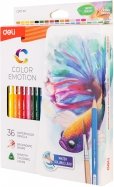 Карандаши 36 цветов акварельные Color Emotion липа (EC00730)