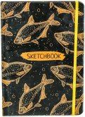 Скетчбук "Оранжевые рыбы" (А5, 80 листов, нелинованный) (80-1616)