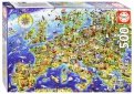Пазл-500 "Сумасшедшая карта Европы" (17962)
