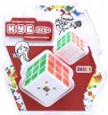 Головоломка "Куб" (3х3, большой и маленький, белый с цветными наклейками) (CB33032)