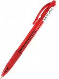 Ручка шариковая автоматическая красная (BK417-B)