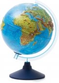 Интерактивный глобус Земли, физико-политический, d=250 мм, рельефный, с подсветкой (INT12500287)