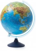 Интерактивный глобус Земли, физико-политический, d=320 мм, рельефный, с подсветкой (INT13200291)