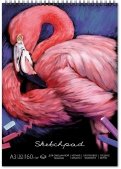 Альбом для пастели "Фламинго" (30 листов, А3, черная бумага) (49778)