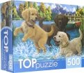 TOPpuzzle-500 "Игривые щенки" (ХТП500-6810)
