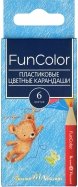 Карандаши цветные укороченные пластиковые 6 цветов "FUNCOLOR" 4 вида (30-0089)