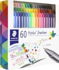 Ручки капиллярные 60 цветов "Triplus Fineliner" 0,3мм (526S20)