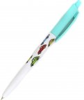Ручка шариковая "HappyClick Разноцветные машины", 0.5 мм, синяя (20-0241/29)