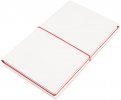 Бизнес-блокнот "Combi" (192 страницы, 130х210 мм, нелинованный, клетка, бело-красный) (21219/08)