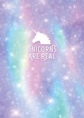 Тетрадь "Unicorns are real" (48 листов, А5, клетка)