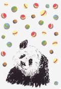 Блокнот "Панда и мячики" (18 листов, А6, нелинованный)