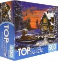 TOPpuzzle-500 "Зимний пейзаж" (ХТП500-6818)